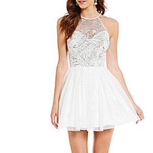 ✨sparkly✨ white reception/prom dress